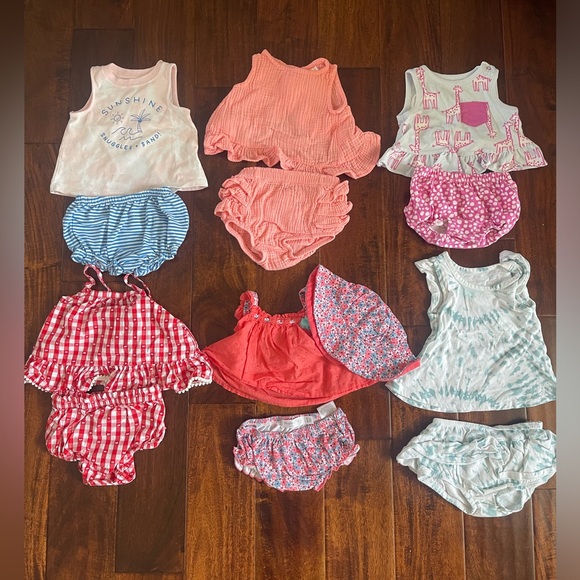 Other - Excellent condition! Lot of 6 baby girl 6-9 month two piece outfits.